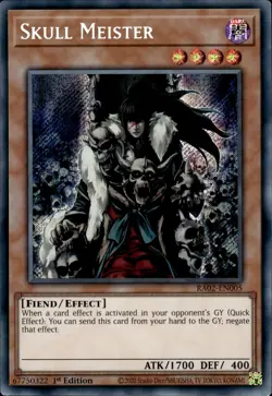 Skull Meister - Secret Rare 1st Edition RA02-EN005 - NM - YuGiOh - Image 1