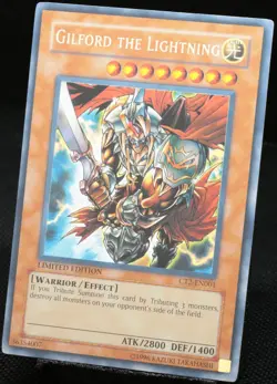 Yu-Gi-Oh! Gilford The Lightning CT2-EN Secret Rare Ltd [EX-NM] American| EN 2005 - Image 3