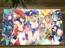 HOT Yugioh Playmat Dark Magician Girl Duel Battlefield TCG CCG Mat & Bag Gift - Image 1