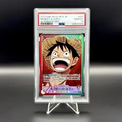 PSA 10 Monkey D. Luffy OP13-001 Carrying On His Will Japanese One Piece Card - Image 1
