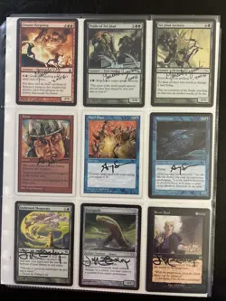 MTG-A1 Mixed Lot Of 9 Signed Magic The Gathering Cards (MTG) - Image 1