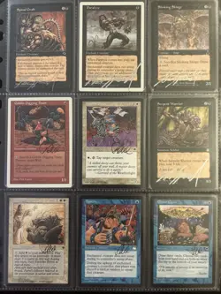 MTG-GG Mixed Lot Of 9 Signed Magic The Gathering Cards Spencer / Foglio - Image 1