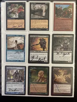 MTG-B1 Mixed Lot Of 9 Signed Magic The Gathering Cards (MTG) - Image 1