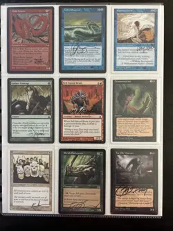 MTG-C1 Mixed Lot Of 9 Signed Magic The Gathering Cards (MTG) - Image 1