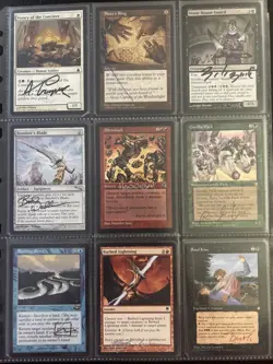MTG-AA Mixed Lot Of 9 Signed Magic The Gathering Cards (MTG) - Image 1