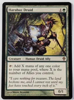 Harabaz Druid #105 (LP) Worldwake WWK Magic: The Gathering Card mtg Magic - Image 1