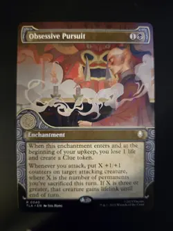 Obsessive Pursuit NM SHOWCASE Avatar: The Last Airbender MTG FREE SHIPPING - Image 1