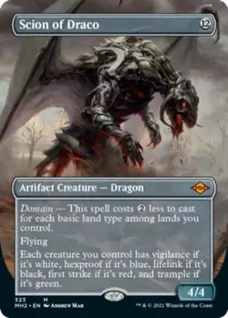 MTG Scion of Draco - Borderless, NM-Mint, English Modern Horizons 2 - Image 1