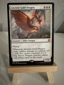 Magic The Gathering: Ancient Gold Dragon. NM Regular - Image 1
