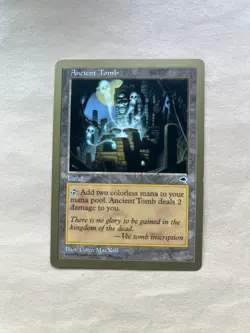 Magic The Gathering -Ancient Tomb World Champ. Tokyo 1999 NRMT Condition. - Image 1