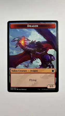 MTG Game Night 2019 Dragon Zombie Double Sided Token 02/06 Magic the Gathering - Image 1
