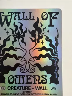Wall of Omens (Rainbow Foil) Secret Lair Drop Foil - Image 3