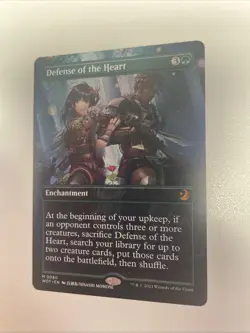 Defense of the Heart (Anime Borderless) Wilds of Eldraine MTG Card NM Free Ship - Image 1