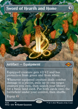 [1x] Sword of Hearth and Home - Borderless Near Mint, English Modern Horizons 2 - Image 1