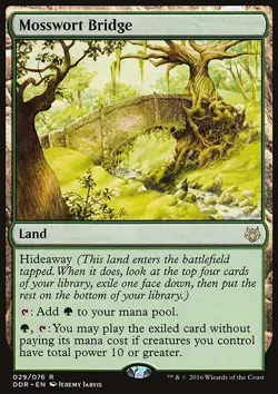 MTG Magic the Gathering Mosswort Bridge (29/76) DD Nissa vs. Ob Nixilis LP - Image 1