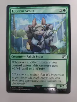 MTG Loporrit Scout Final Fantasy Foil Common - Image 1