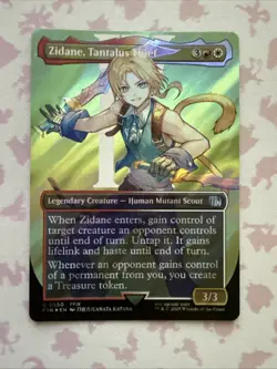 Zidane, Tantalus Thief (Borderless) (Surge Foil) -Foil Near Mint MTG U 0550 - Image 1