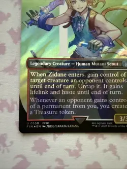 Zidane, Tantalus Thief (Borderless) (Surge Foil) -Foil Near Mint MTG U 0550 - Image 3