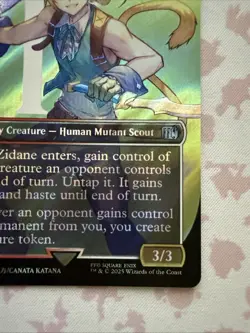 Zidane, Tantalus Thief (Borderless) (Surge Foil) -Foil Near Mint MTG U 0550 - Image 4