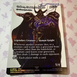 MTG Final Fantasy GOLBEZ, CLAD IN DARKNESS Showcase FOIL U 0010 FFIV - Image 2