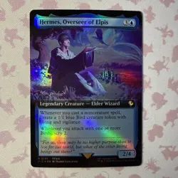 Hermes, Overseer of Elpis (Extended Art) Foil - Final Fantasy MTG - NM Unplayed - Image 1