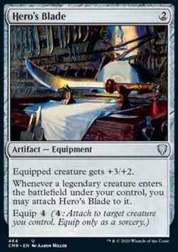 MTG Magic the Gathering Hero's Blade (464/743) Commander Legends LP - Image 1