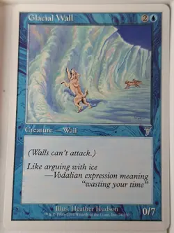 Glacial Wall - 7th Edition Core Set - Magic the Gathering MTG Nice! - Image 1