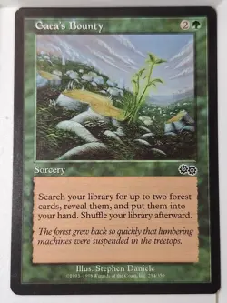 Gaea's Bounty - Urza's Saga - Magic the Gathering MTG Nice! - Image 1