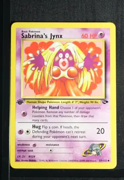 PSA 9 MINT 2000 Pokemon Gym Challenge #57 Sabrina's Jynx 1st Edition !!! - Image 3