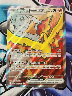 Pokemon TCG | Team Rocket’s Moltres ex 208/182 Full Art | Destined Rivals - Image 1