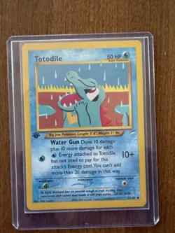 Pokemon Totodile 85/105 Neo Destiny 1st Edition - Image 1