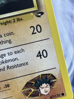 Pokemon Card Brock's Diglett 67/132 Gym Challenge Common Unlimited LP - Image 5