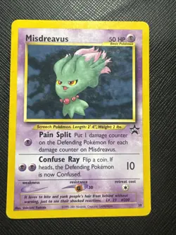 Misdreavus 39 Wizards Black Star Promo WOTC Pokemon League 2001 LP - Image 1