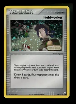 Fieldworker 73/92 EX Legend Maker 2006 Reverse Holo Mew Pokemon Card TCG - Image 1
