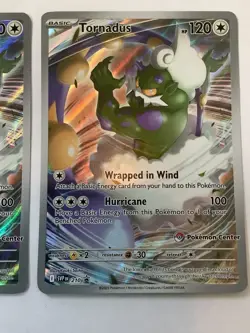 2x Pokemon Tornadus 210 Pokemon Center Exclusive Balck Star Promo 2 cards - Image 3