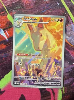 Pokemon Rapidash Destined Rivals 189/182 Illustration Rare NM Card - PACK FRESH - Image 1