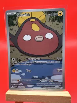 Pokemon TCG Stunfisk 118/086 Sv: White Flare Holo NM - Image 1