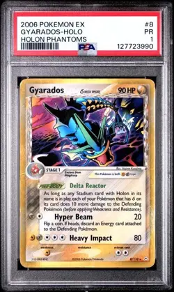PSA 1 PR Gyardos Holo #102 Delta Species 2006 Pokemon EX Holon Phantoms Pop 23 - Image 5
