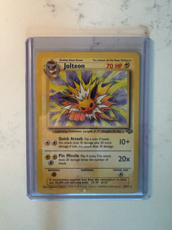 Jolteon 20/64 Normal Unlimited Lightly Played Jungle Set Pokemon Card TCG - Image 1