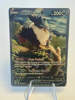 Pokemon TCG Honchkrow V Sword & Shield: Brilliant Stars 162/172 Holo Ultra Rare - Image 1