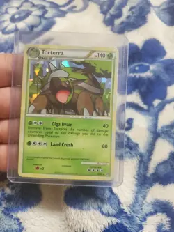 2010 Pokemon, HGSS Unleashed Promos, #10/95 Torterra, Cracked Ice Holo Rare - Image 1