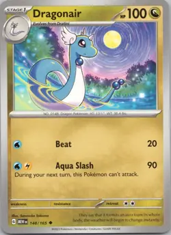 Pokemon Dragonair Normal Uncommon SV: Scarlet & Violet 151 148/165 NM - Image 1