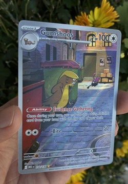 Gumshoos Full Art, Pokemon Near Mint, Mega Evolution, Illustration Rare, 153/132 - Image 2