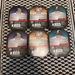 Pokemon TCG Triple Whammy Tins Set Collector Tins (Set of 6) Factory Sealed. - Image 2