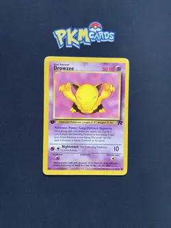 Pokemon TCG Drowzee Team Rocket 54/82 regular 1st Edition MP. - Image 1