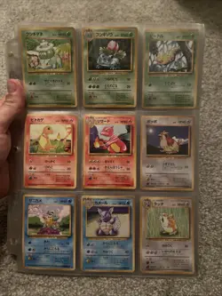 Pokemon Japanese Base Set Near Complete Non Holo Set - Image 1
