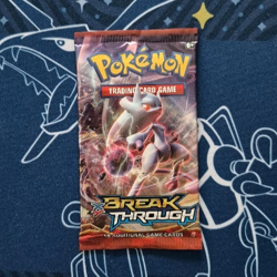 1x Pokemon XY Breakthrough TCG Sealed Pack M Mewtwo EX Artwork - Image 1