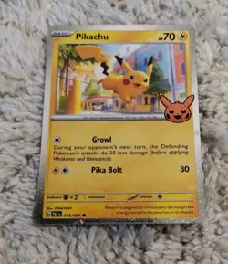 Pikachu 018/091 Holo Rare Trick or Trade 2024 Pokemon excellent condition - Image 1