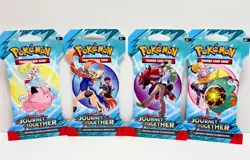 Pokemon TCG: (4) "Journey Together" Sleeved Booster Packs~Art Set~SEALED~ *NEW* - Image 2