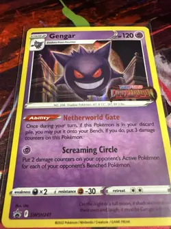 Psa 10 For Sure!!! Pokemon Gengar SWSH241 Stamped Holo Sealed Pre-Release Promo - Image 2